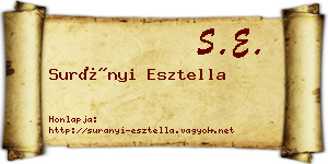 Surányi Esztella névjegykártya